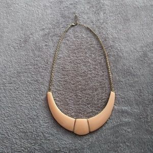 Pink Semi-Circle Statement Necklace